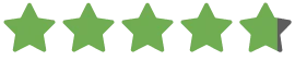 4.9 out of 5 star rating icon for We Do It For You Home Improvements